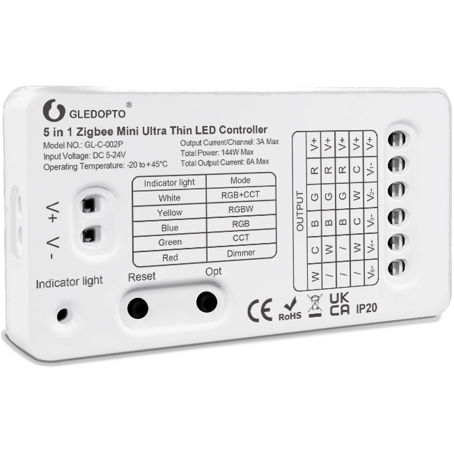 Gledopto Zigbee PRO 5-in-1 Mini LED Controller