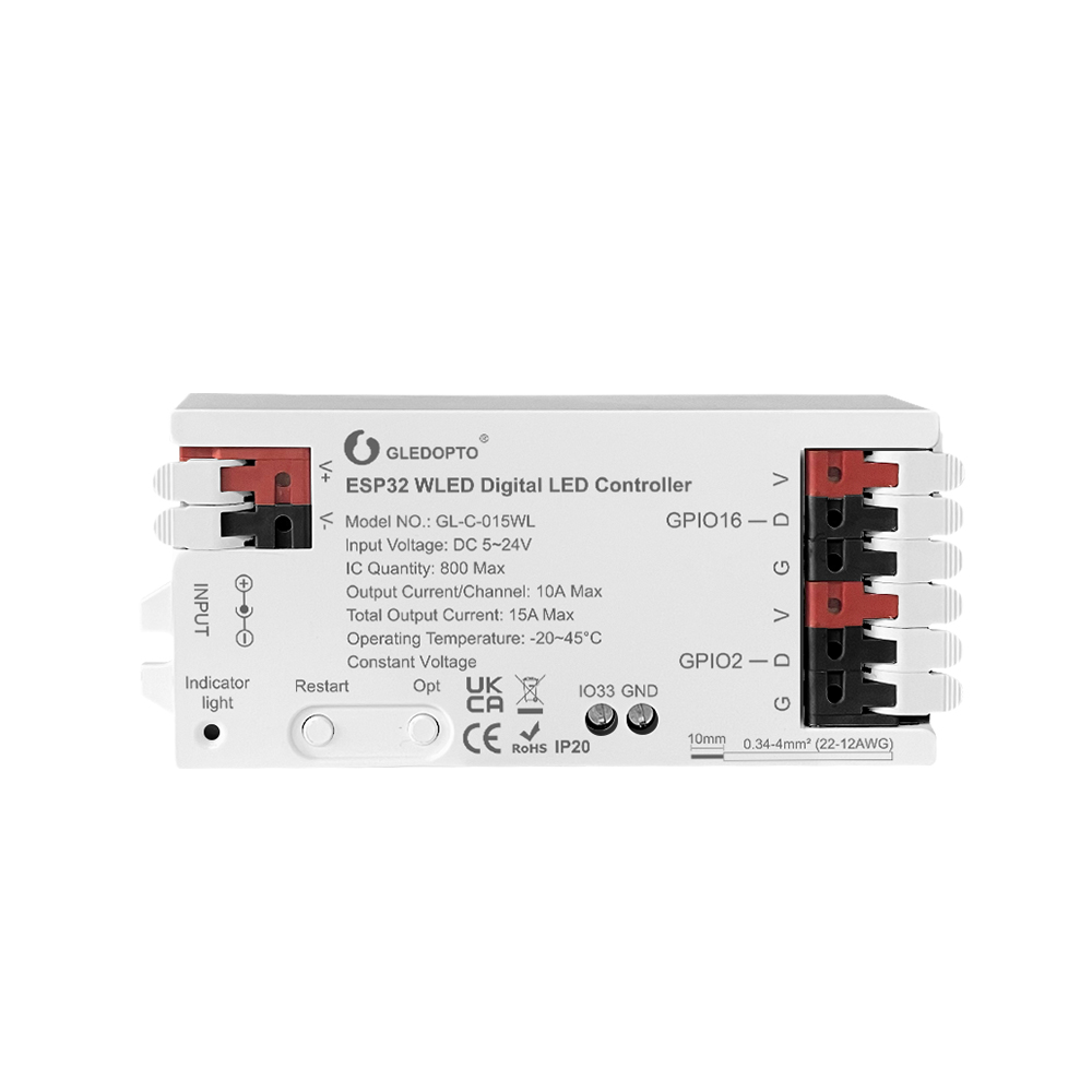 Gledopto ESP32 WLED Controller 15A